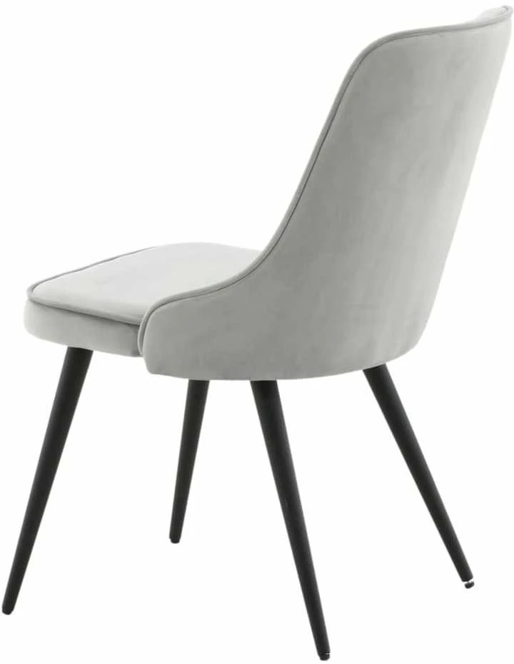 Venture Home Valgomojo kėdės Velvet Deluxe, 2vnt., pilkos, aksomas