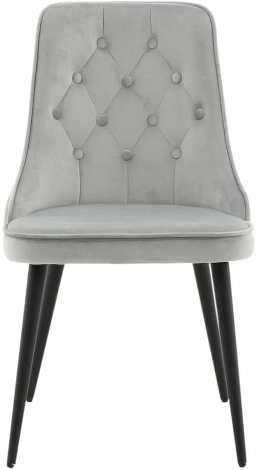 Venture Home Valgomojo kėdės Velvet Deluxe, 2vnt., pilkos, aksomas