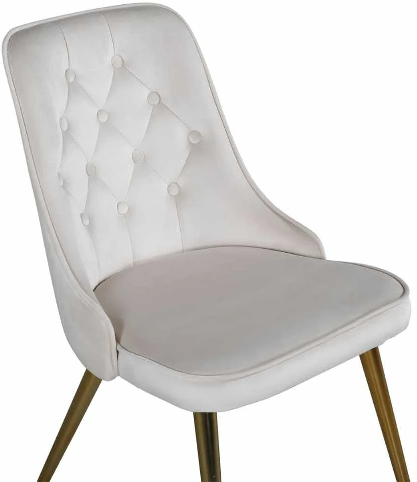Venture Home Valgomojo kėdės Velvet Deluxe, 2vnt., smėlio, aksomas