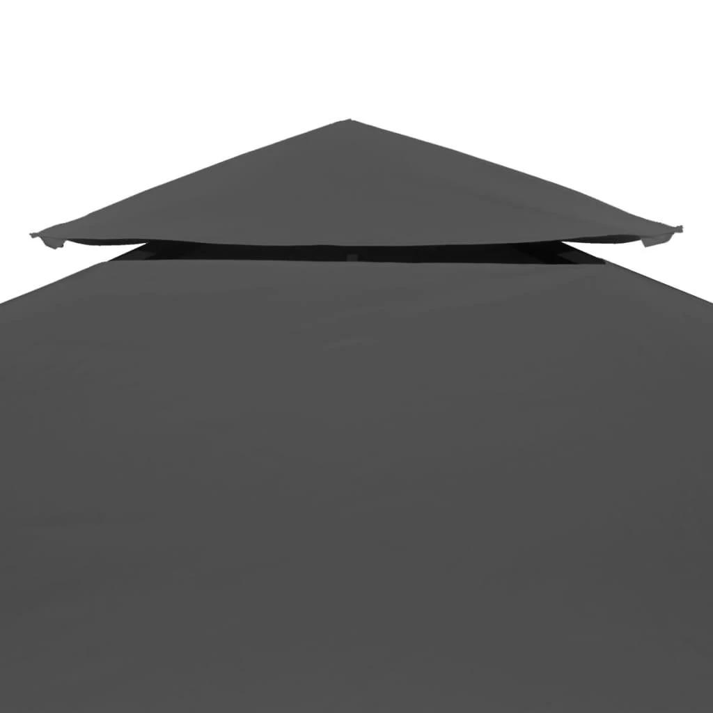 Viršutinis pavėsinės uždangalas, antracito, 310 g/m², 4x3m