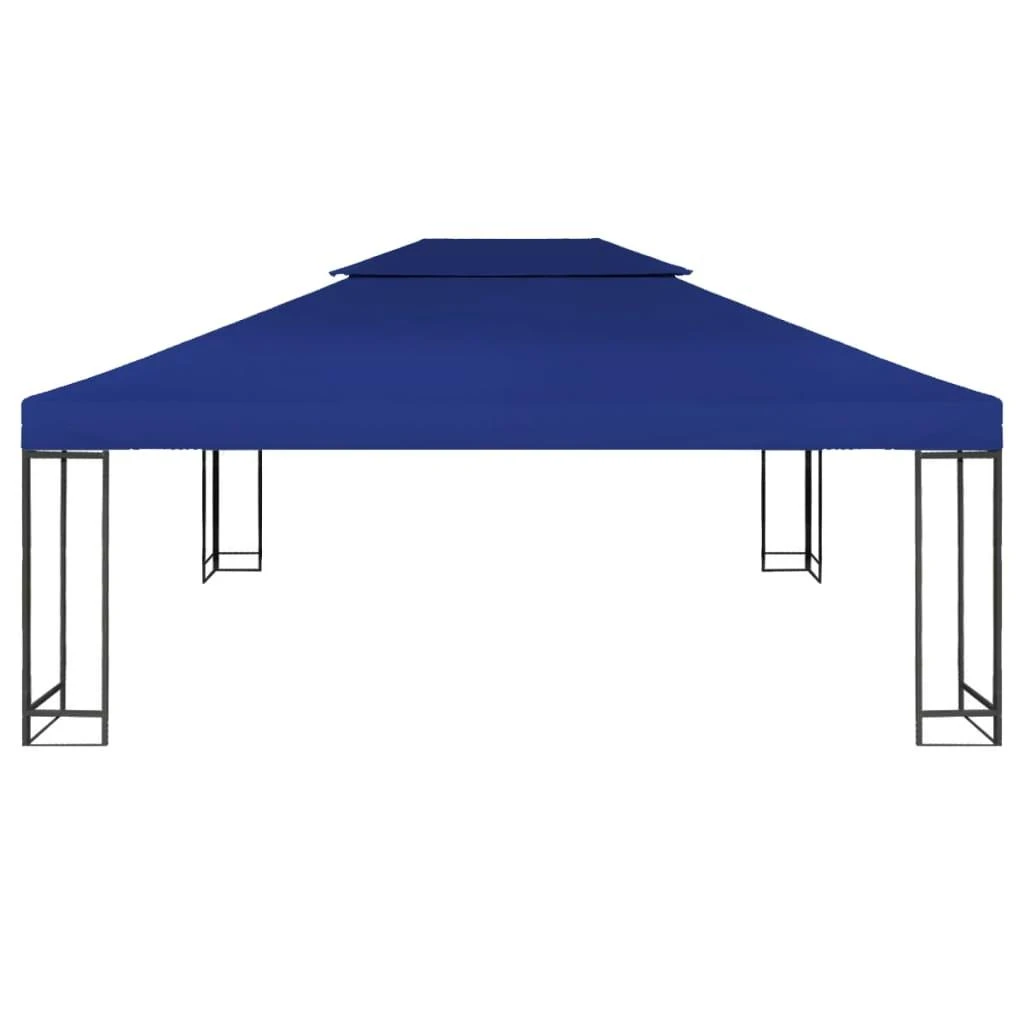 Pavėsinės uždangalas, mėlynas, 4x3m, 310 g/m²