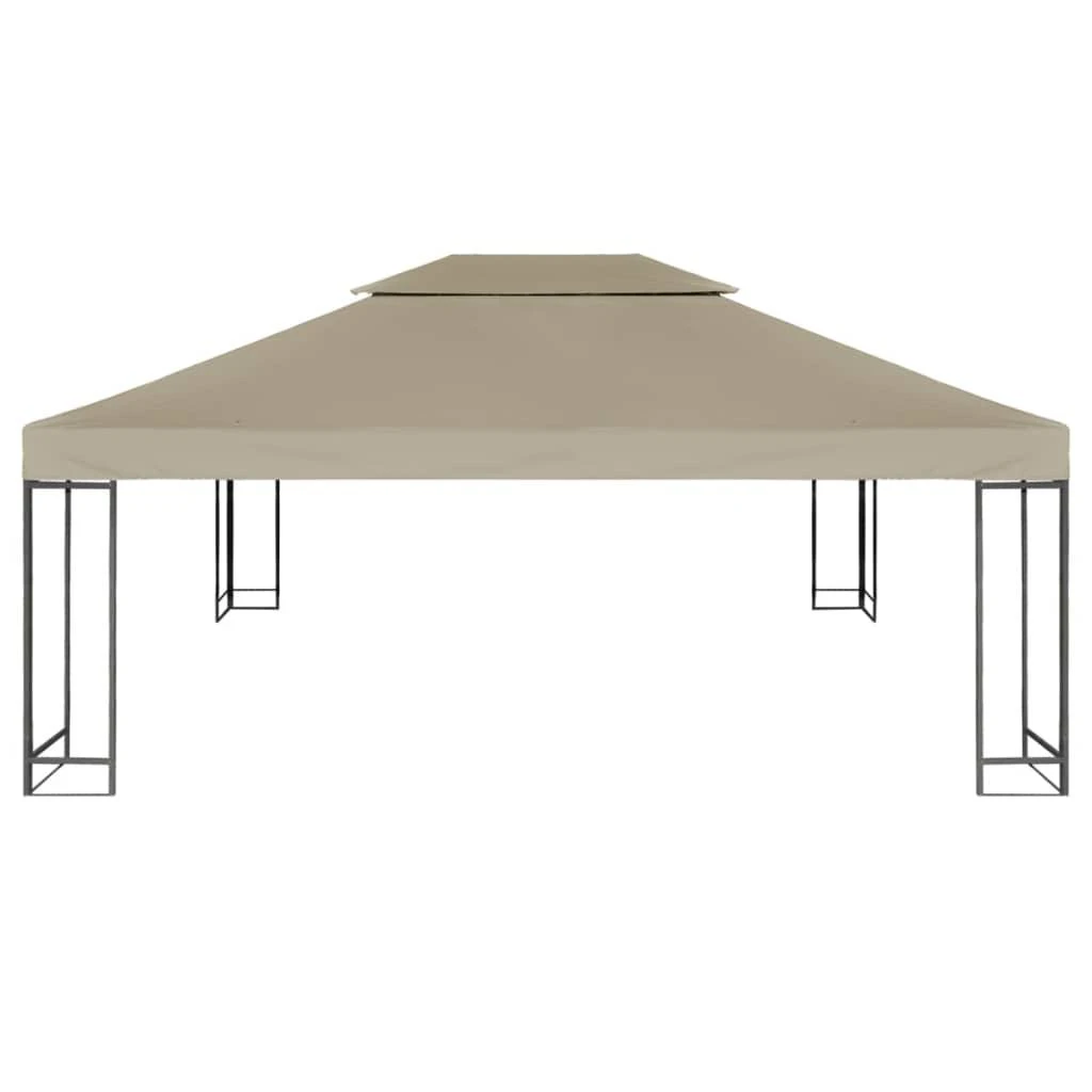 Pavėsinės uždangalas, taupe, 4x3m, 310 g/m²