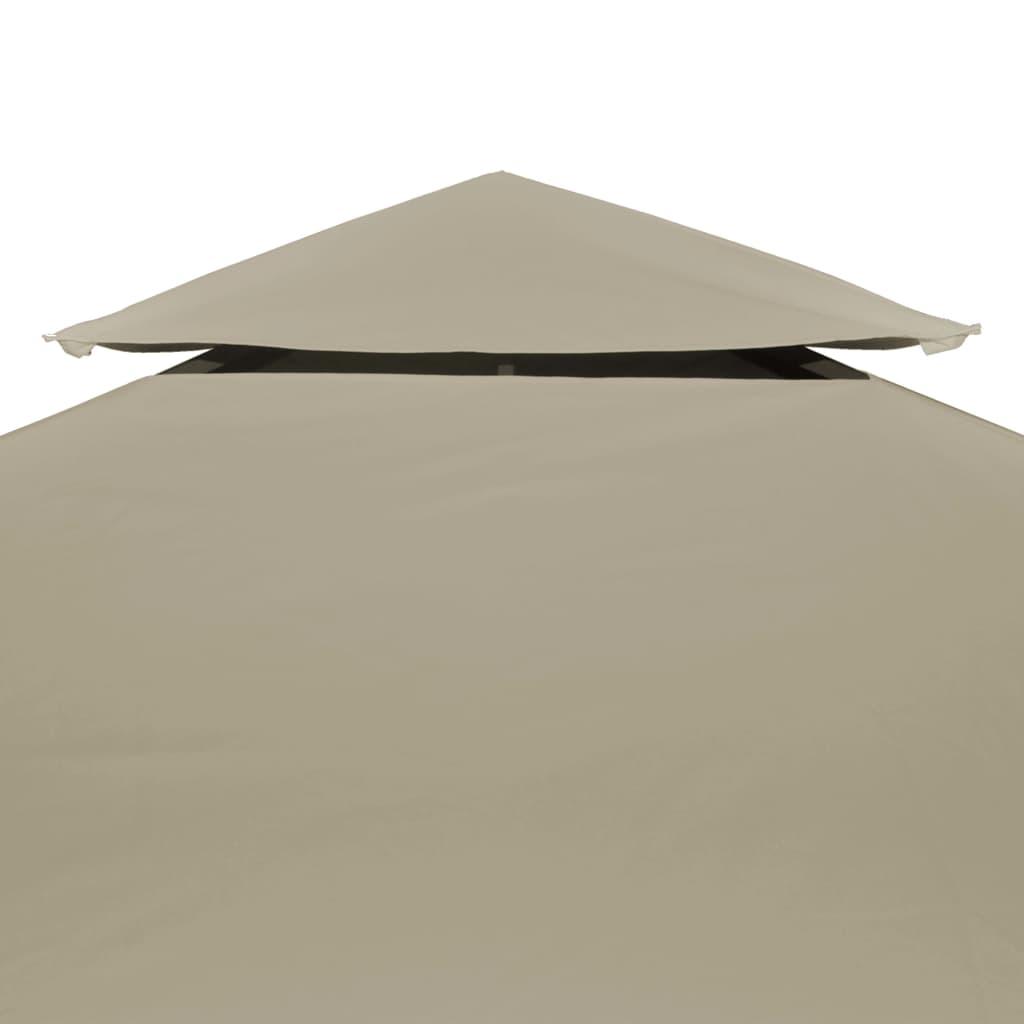 2 pakopų viršut. pavės. uždang., 310 g/m², 3x3m, taupe sp.