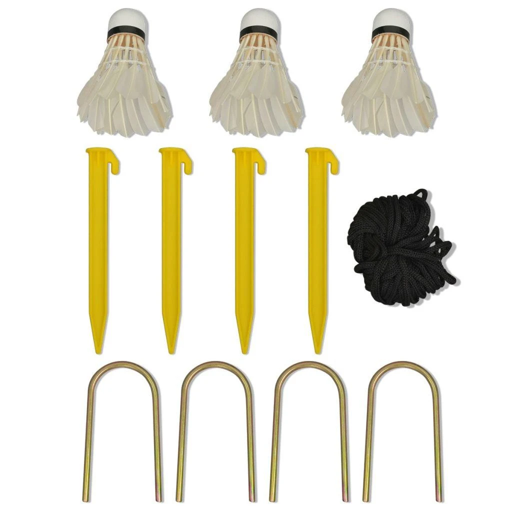 Badmintono tinklas su plunksninukais, 300x155 cm