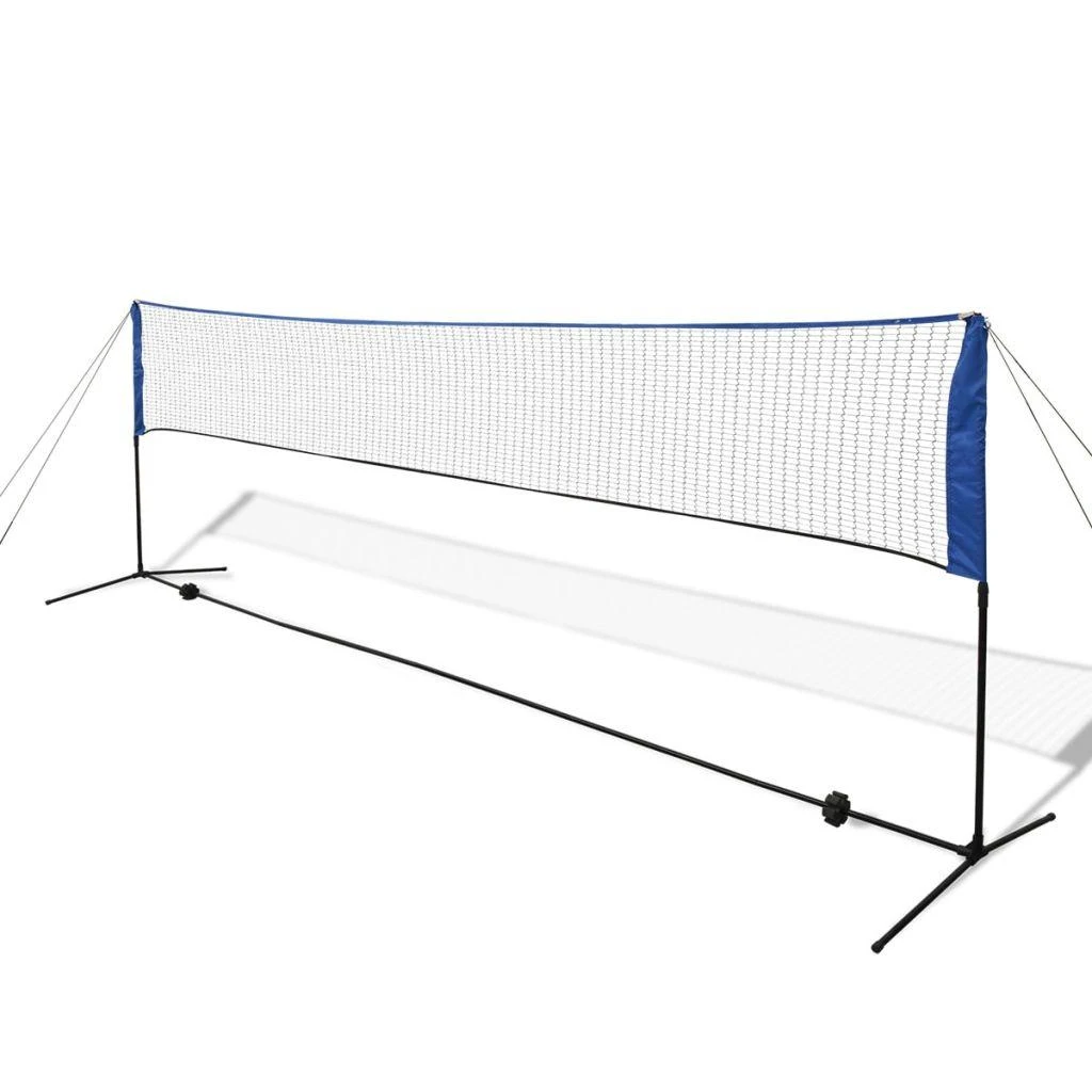 Badmintono tinklas su plunksninukais, 500x155 cm