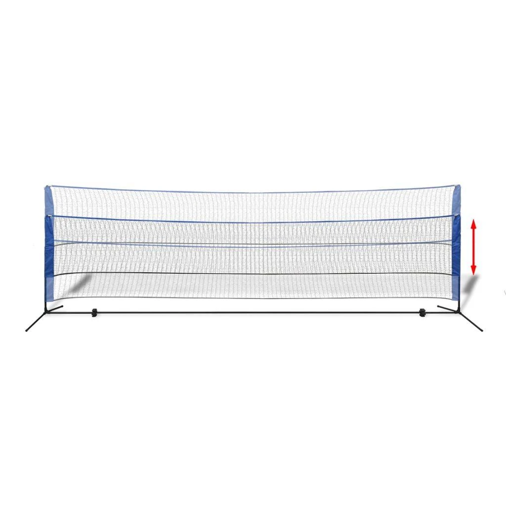 Badmintono tinklas su plunksninukais, 500x155 cm