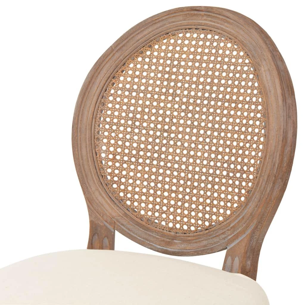 Baro taburetės, 2 vnt., baltos, linas