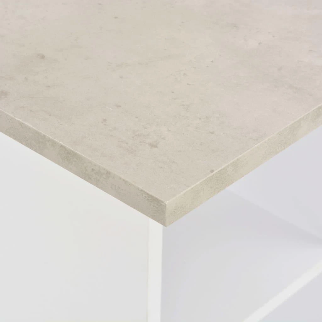 Baro stalas, balta ir betono, 60x60x110cm