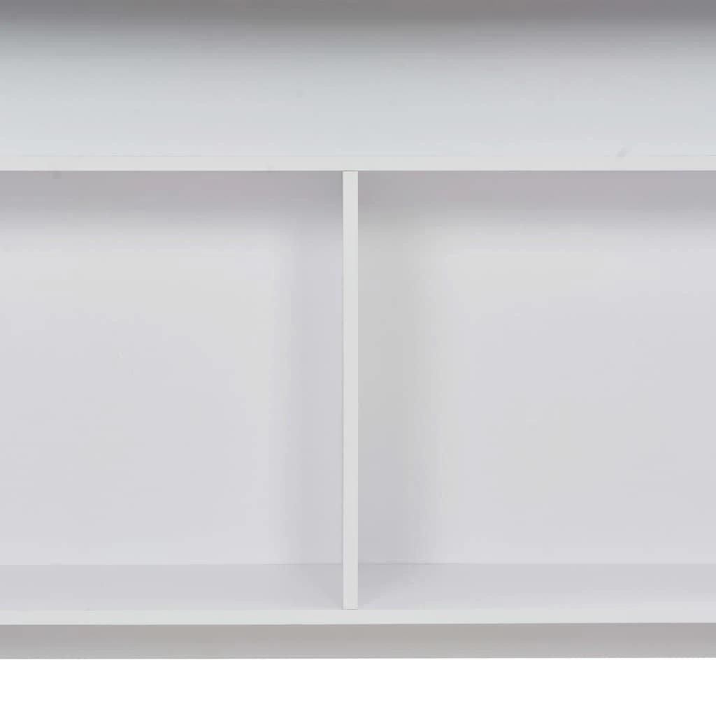 Baro stalas su 2 stalviršiais, baltos sp., 130x40x120cm