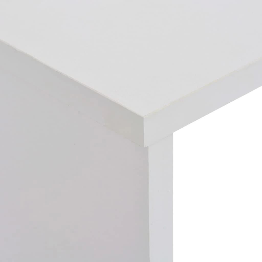 Baro stalas su 2 stalviršiais, baltos sp., 130x40x120cm