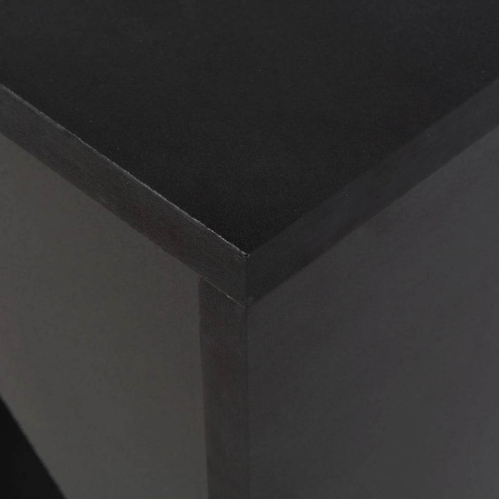 Baro stalas su judinama lentyna, juodas, 138x39x110cm