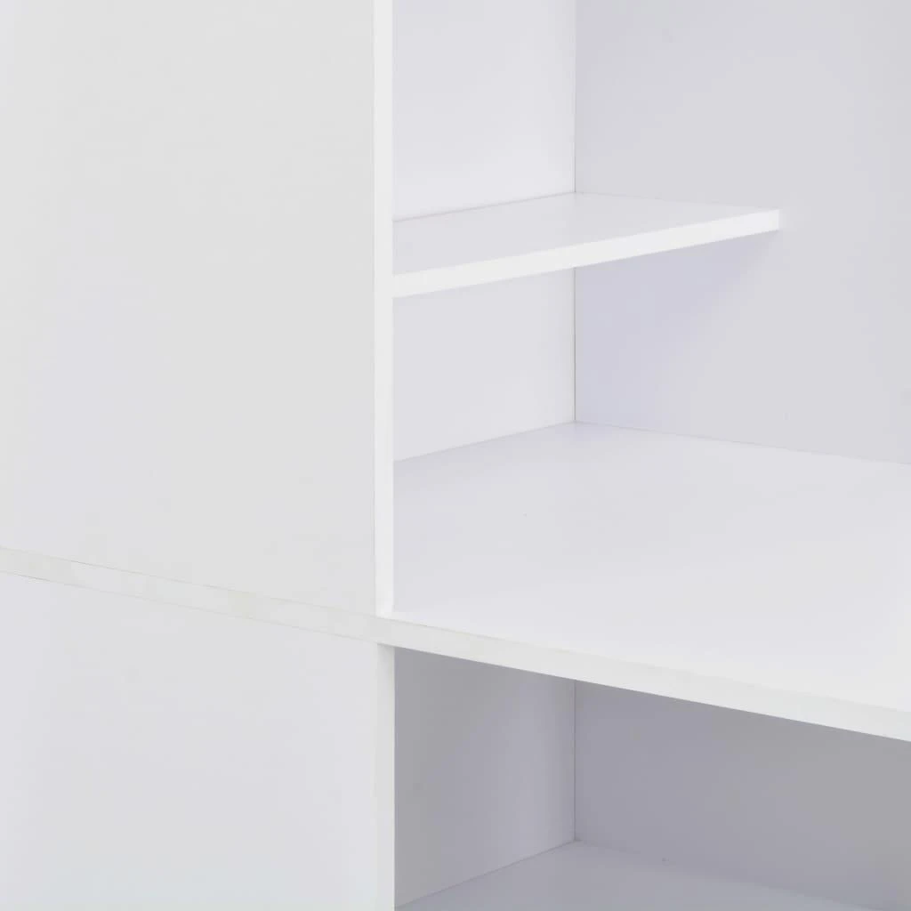 Baro stalas su spintele, baltas, 115x59x200cm