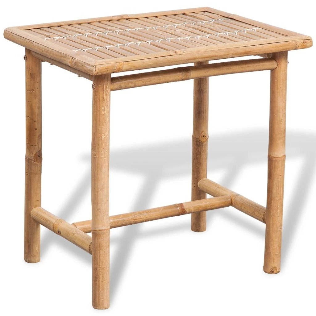 Lauko baldų komplektas Bistro baldų komplektas su pagalvėlėmis, 3d., bambukas