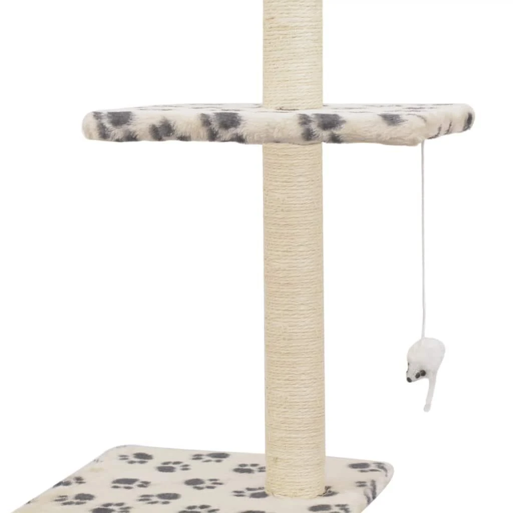 Draskyklė katėms su stovu iš sizalio, 260 cm, smėlio sp. pėd.