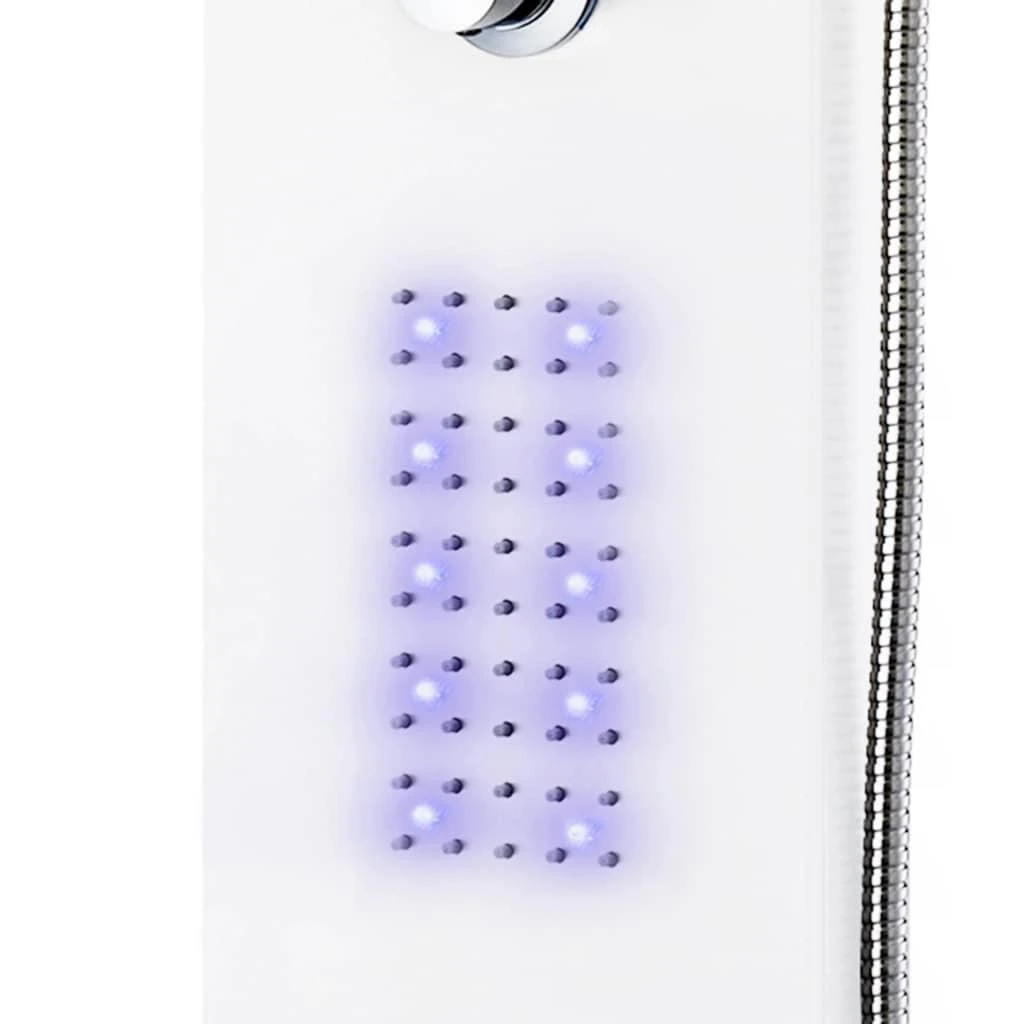 Dušo sistema, baltos spalvos, 20x44x130cm, aliuminis