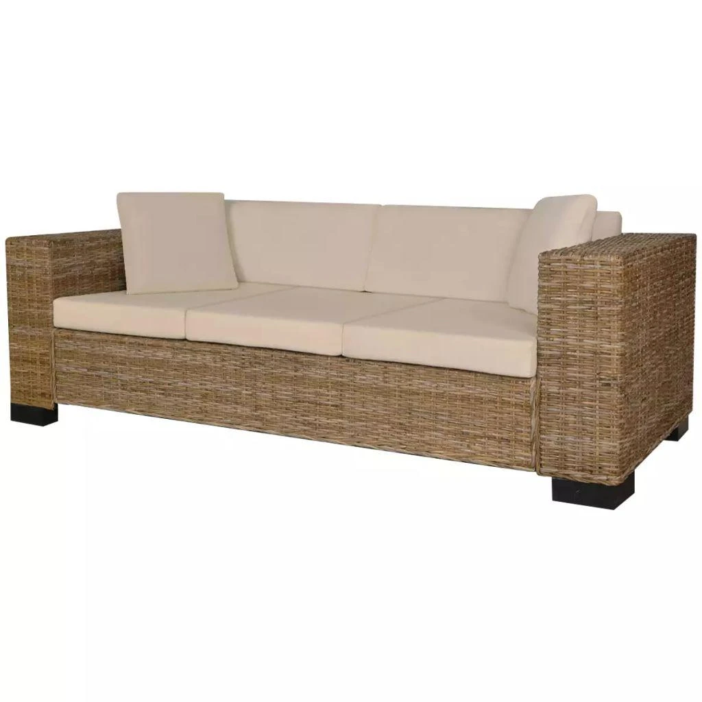 Sofa Dvivietės ir trivietės sofų komplektas, ratanas