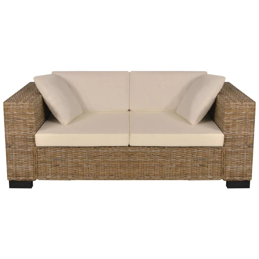 Sofa Dvivietės ir trivietės sofų komplektas, ratanas