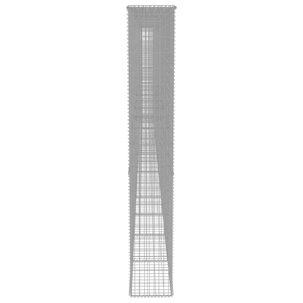 Gabiono siena su dang., galvanizuotas plienas, 900x50x200cm
