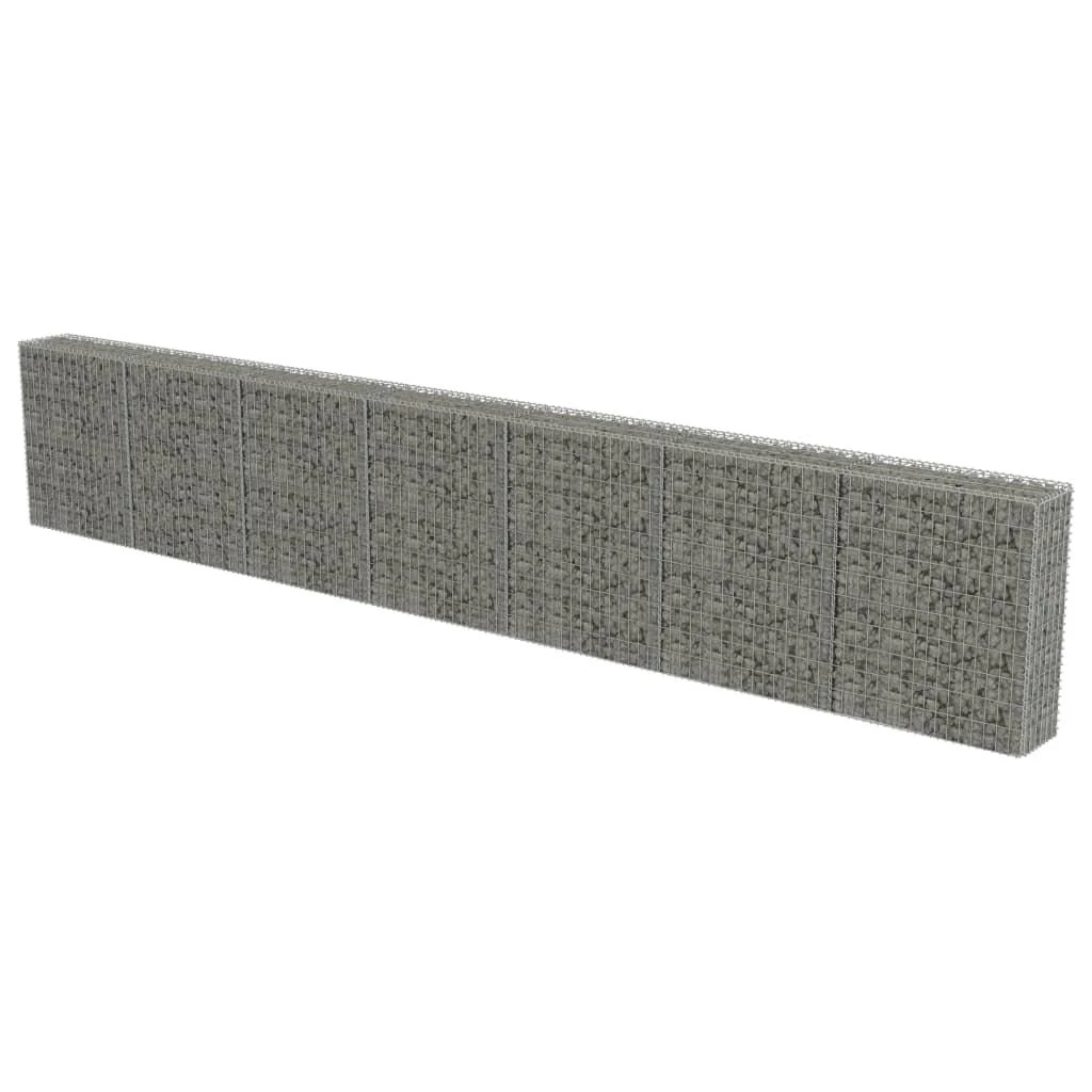 Gabiono siena su dang., galvanizuotas plienas, 600x30x100cm