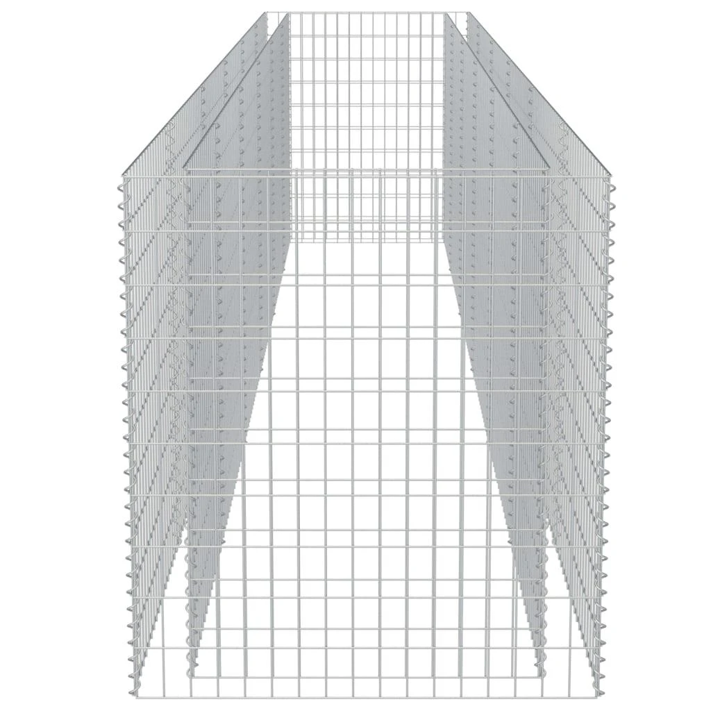 Gabiono vazonas, galvanizuotas plienas, 540x90x100cm, aukštas