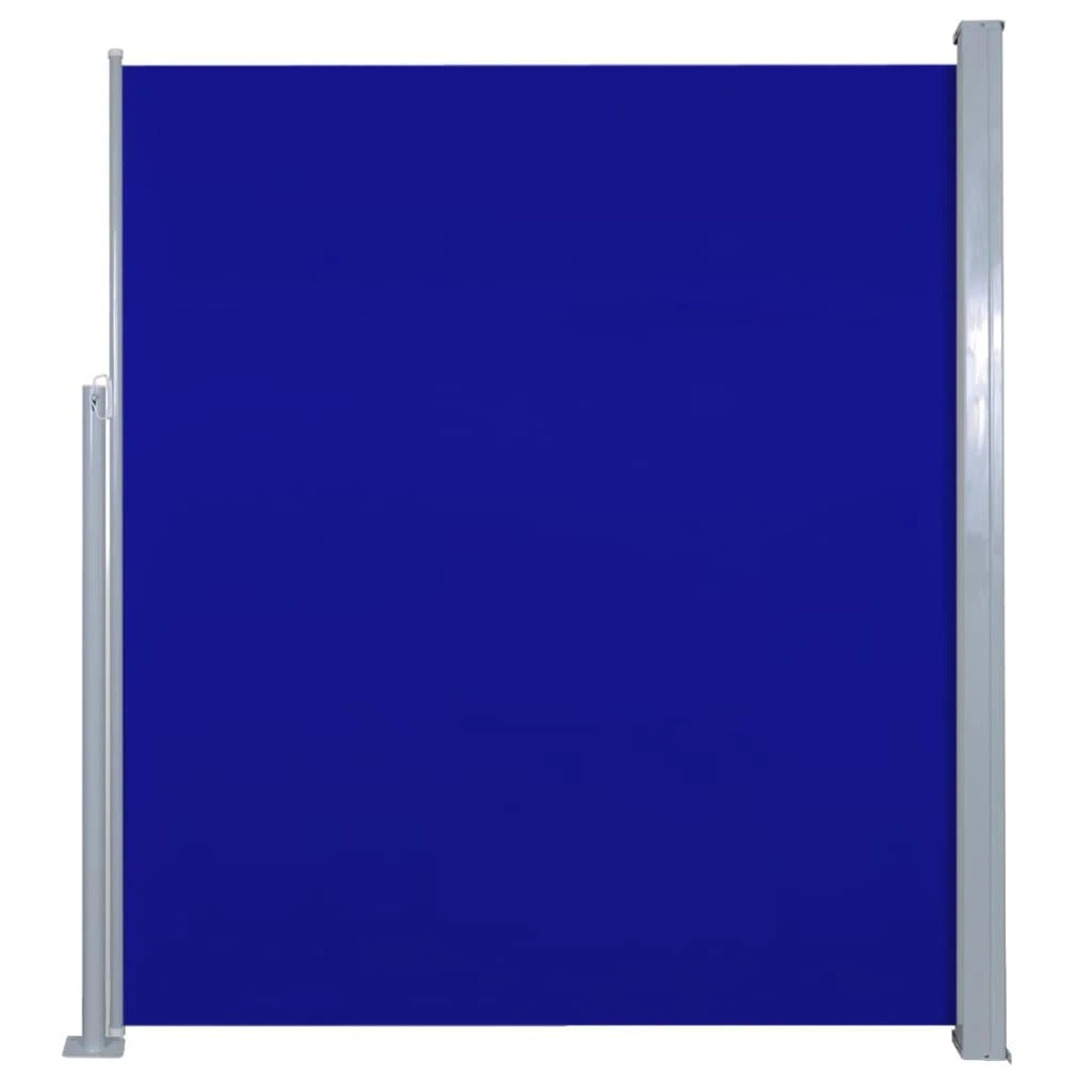 Ištraukiama šoninė pertvara, mėlyna, 160x500cm