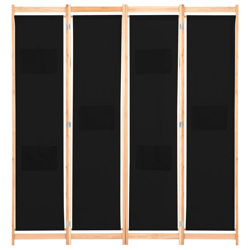Kambario pertvara, 4 d., juodos sp., 160x170x4cm, audinys