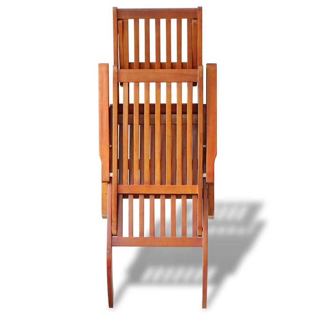 Sofa Kėdė terasai su atrama kojoms, akacijos mediena