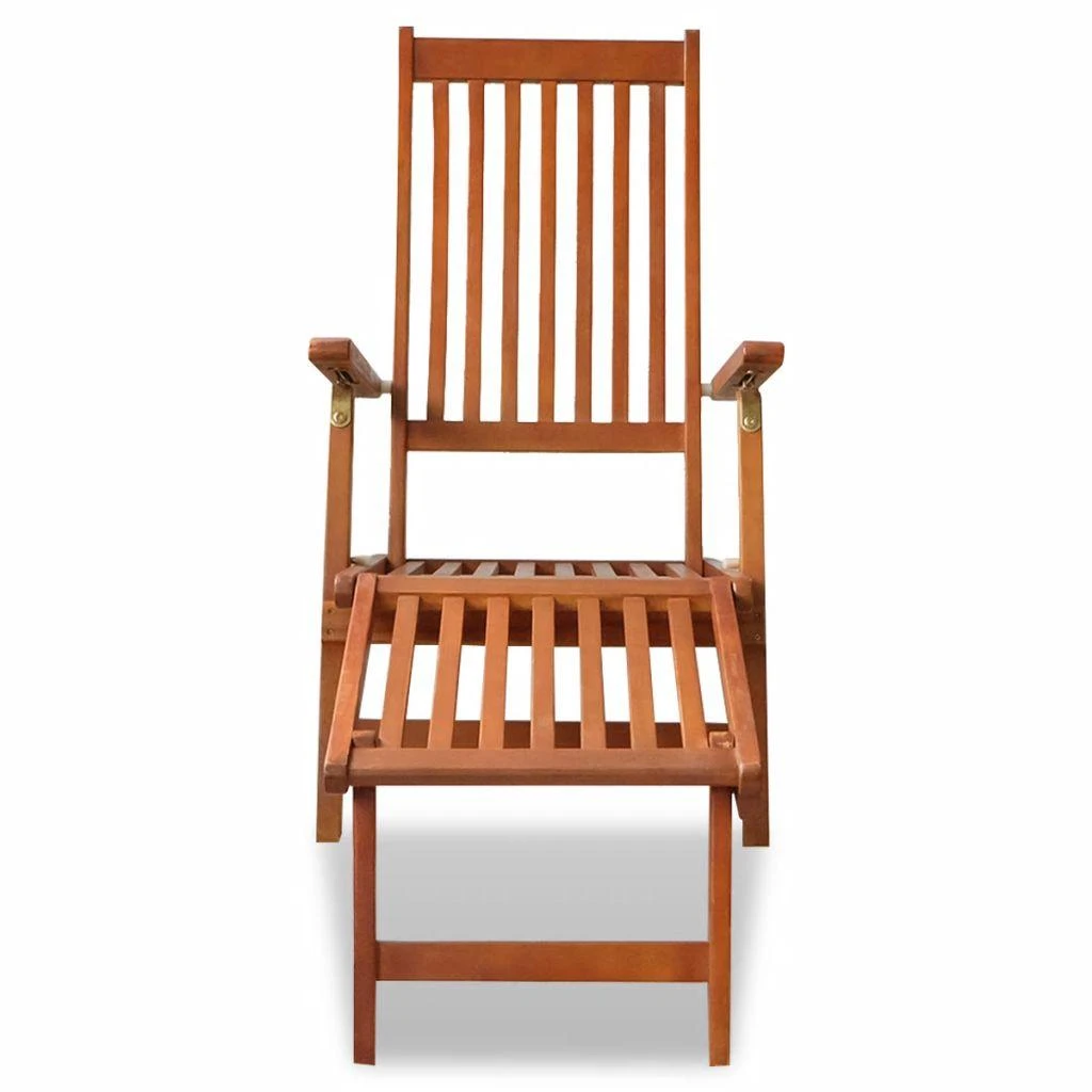 Sofa Kėdė terasai su atrama kojoms, akacijos mediena