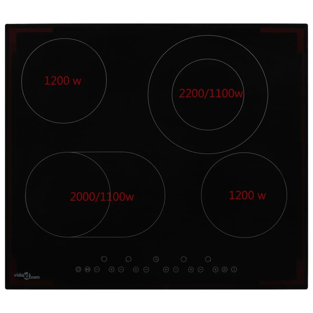 Keramikinė kaitlentė su 4 kaitvietėmis, jutiklinė, 6600W