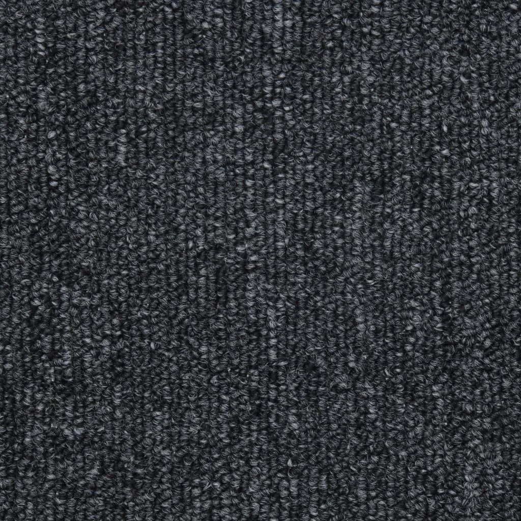 Kilimėliai laiptams, 15vnt., antracito spalvos, 56x17x3cm