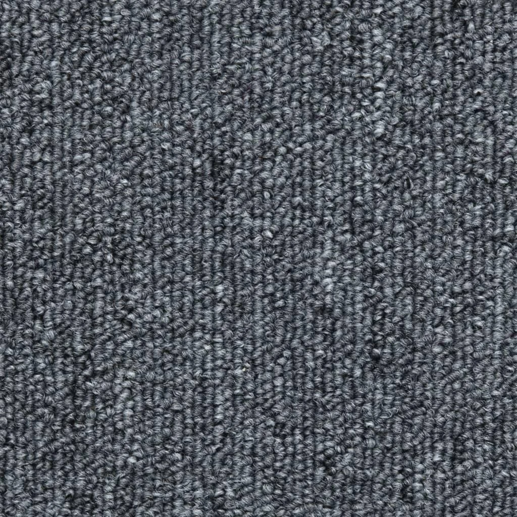 Kilimėliai laiptams, 15vnt., tamsiai pilkos spalvos, 65x24x4cm