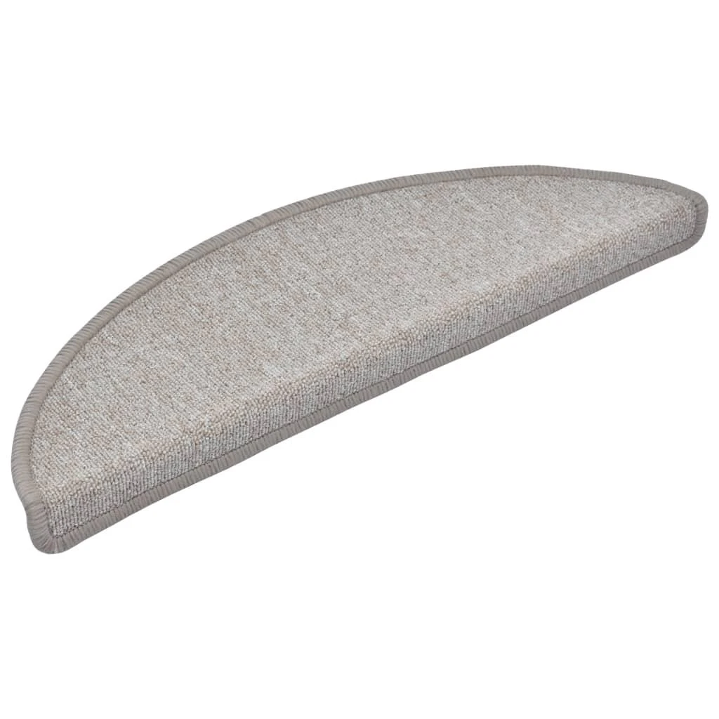 Kilimėliai laiptams, 15vnt., taupe spalvos, 56x17x3cm