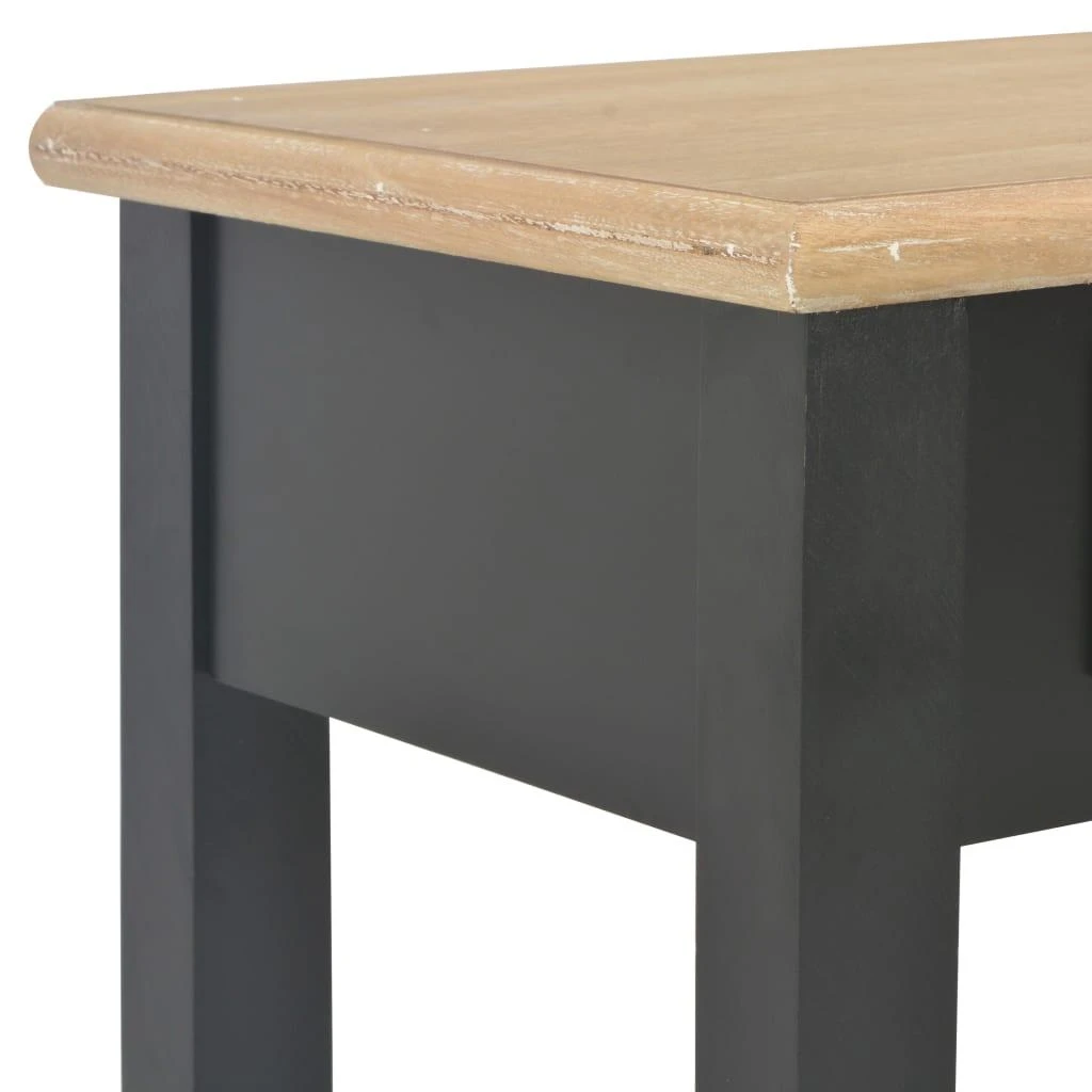 Konsolinis staliukas, juodas, 110x35x80cm, mediena