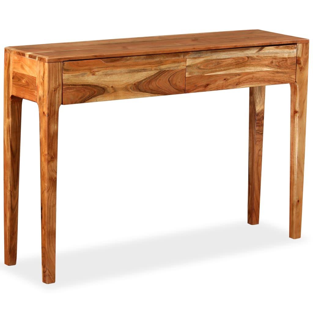 Konsolinis staliukas, masyvi mediena, 118x30x80cm
