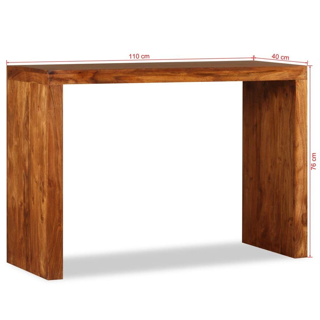 Konsolinis staliukas, 110x40x76cm, medienos masyvas