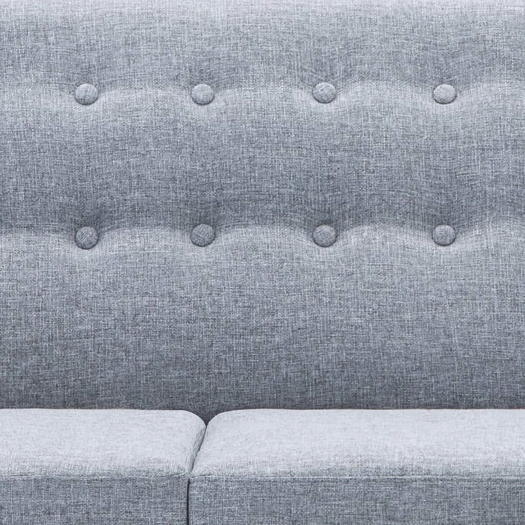 L-formos sofa, aud. apmušal., 171,5x138x81,5cm, šviesiai pilka