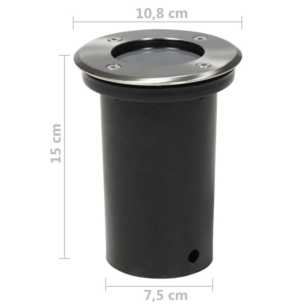 Lauko šviestuvai grindiniui, 12vnt., apskriti