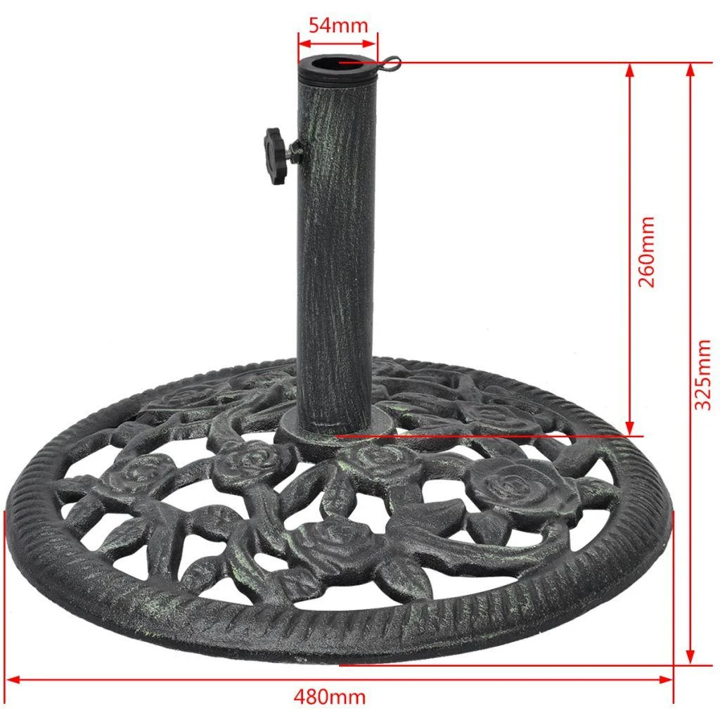 lauko skėčio pagrindas iš ketaus, 12 kg 48 cm