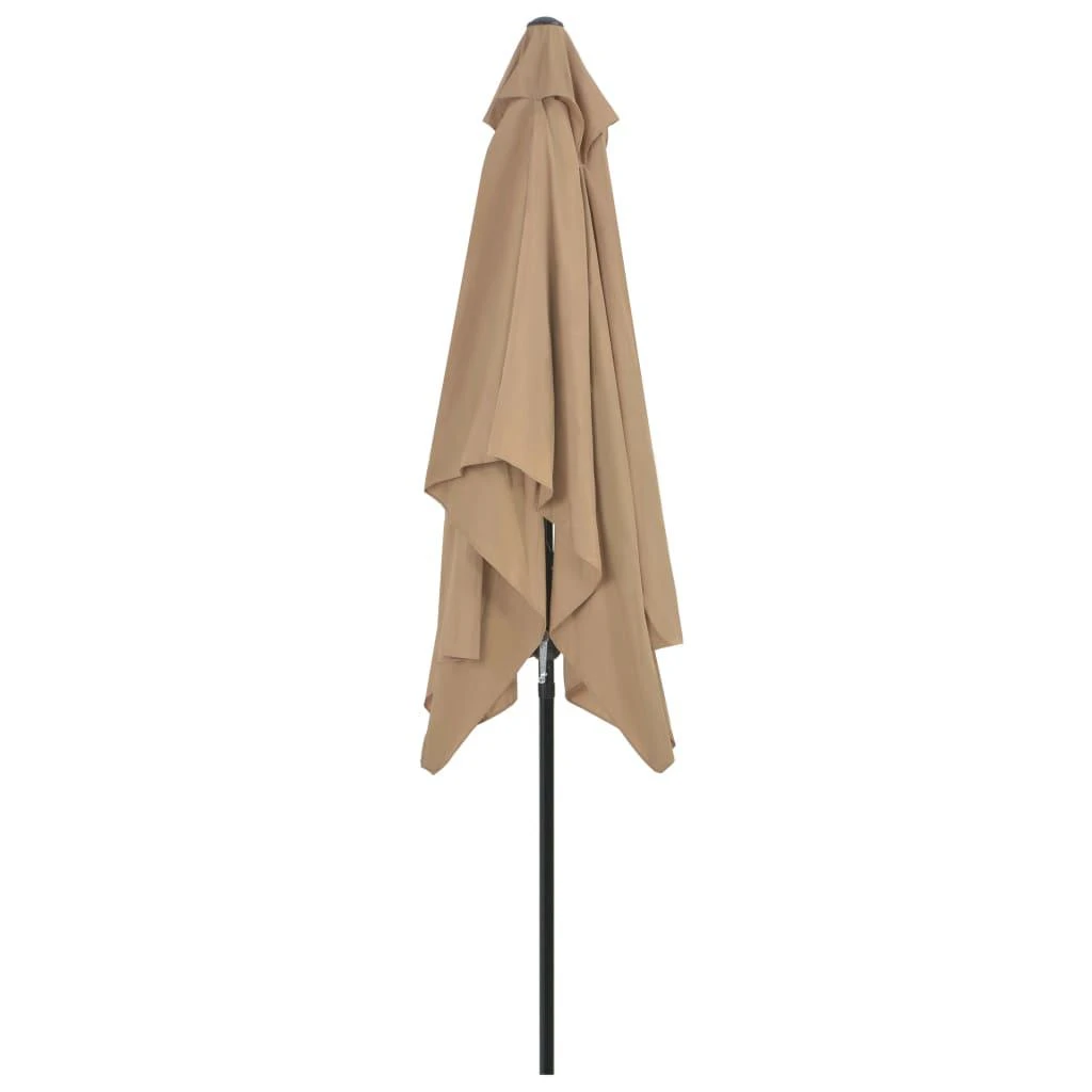 Lauko skėtis nuo saulės su metaliniu stulpu, taupe, 300x200cm