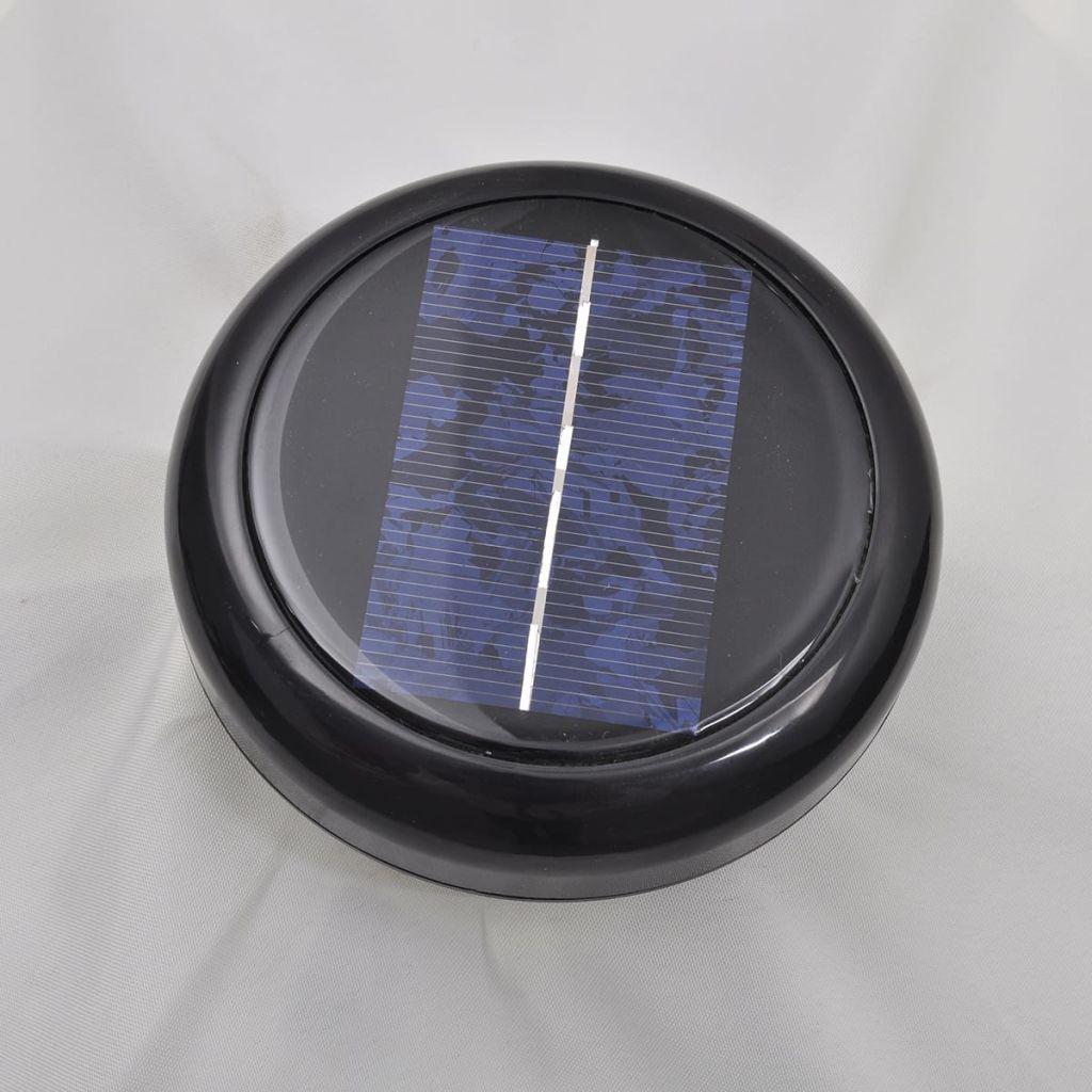 Gembinis LED sodo skėtis nuo saulės, smėlio baltos spalvos, 3m