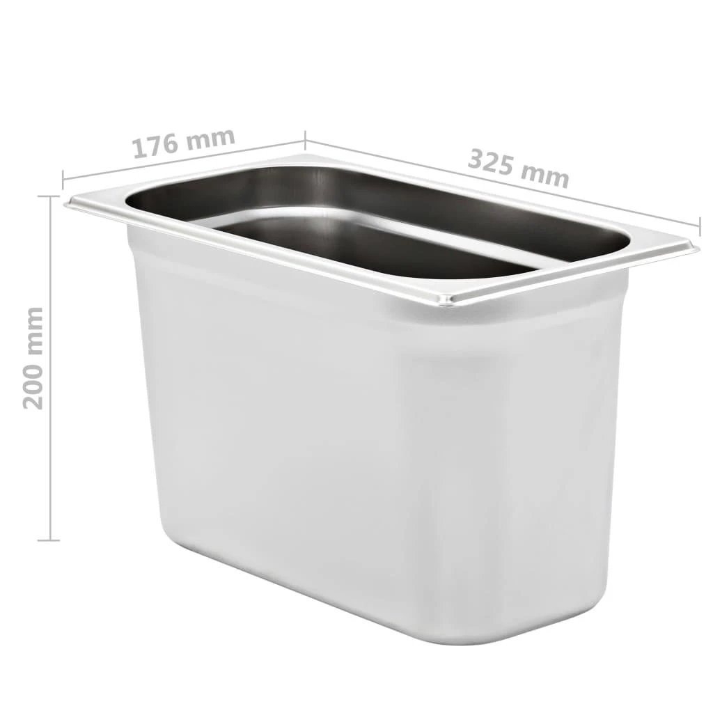 Gastronorm indai, 4 vnt., nerūdijantis plienas