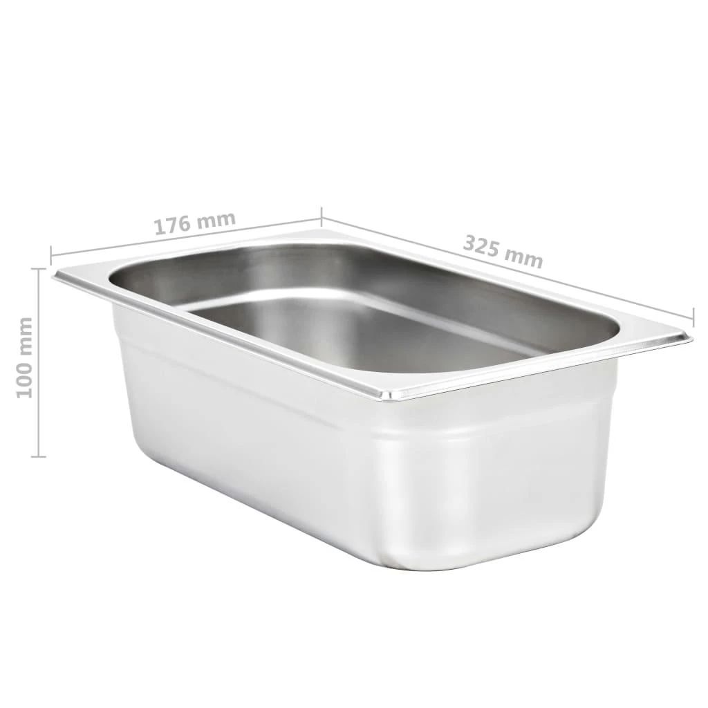 Gastronorm indai, 8vnt., nerūdijantis plienas