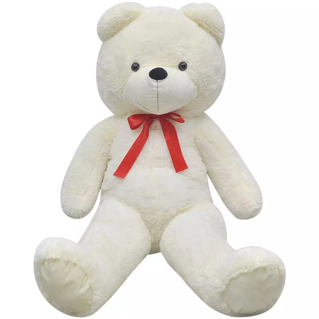 Minkštas žaislinis šuo, pliušinis, baltas, 242 cm