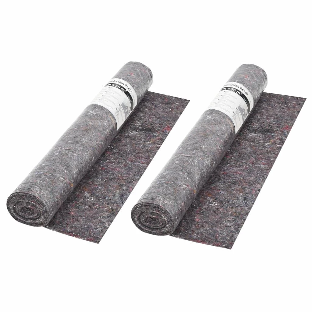 Neslyst. apsaug. kilimėlis, vilna, 2vnt., 50m, 180g/m², pilkas