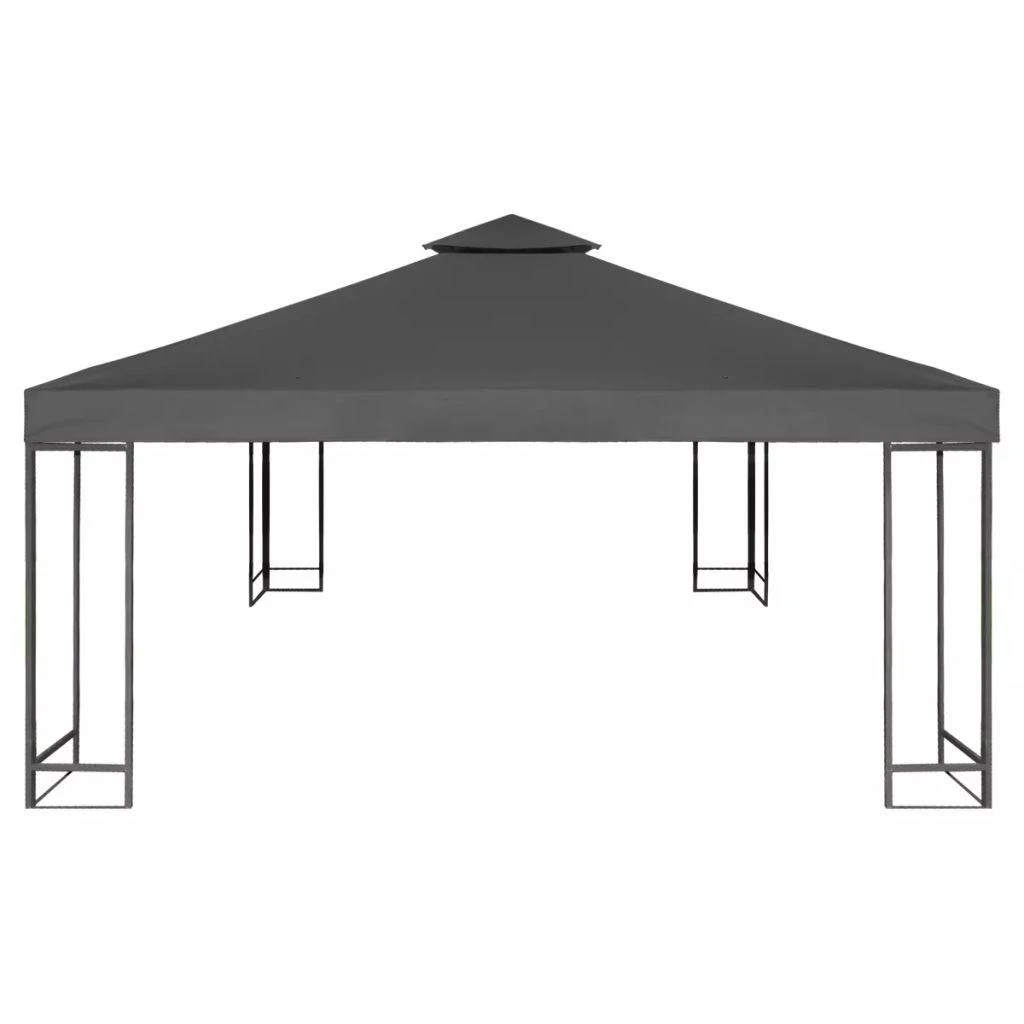 Pakait. pavėsinės uždangalas, 310g/m², tams. pilkos sp., 3x3m