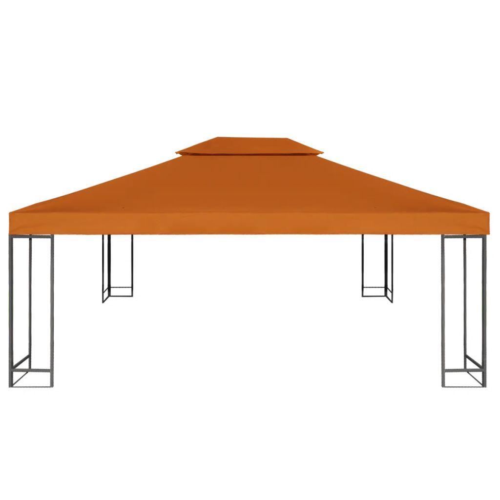 Pakaitinis pavėsinės uždangalas, oranžinis, 3x4m, 310g/m²