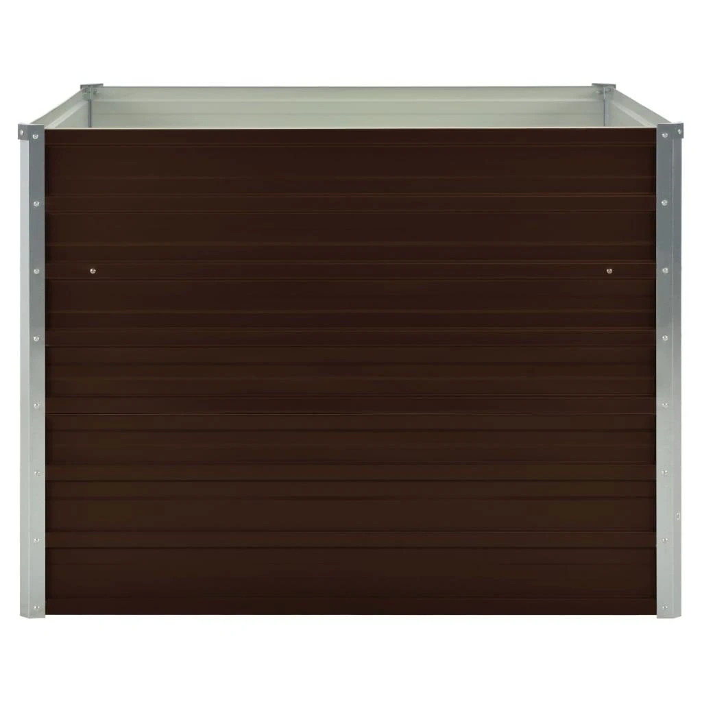 Pakeltas sodo lovelis, rudas, 100x100x77cm, galvan. plienas