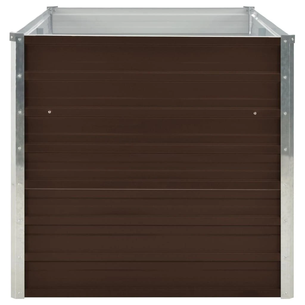 Pakeltas sodo lovelis, rudas, 160x88x77cm, galvan. plienas