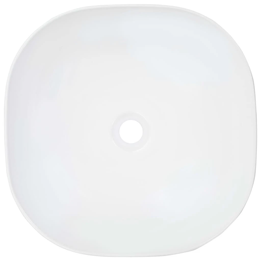 Praustuvas, baltos sp., 42,5x42,5x14,5cm, keramika