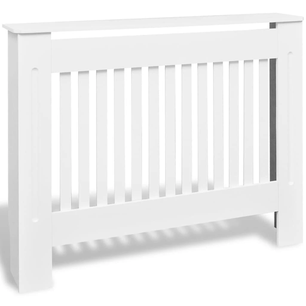 Radiatorių uždangalai, 2vnt., balti, 112cm, MDF